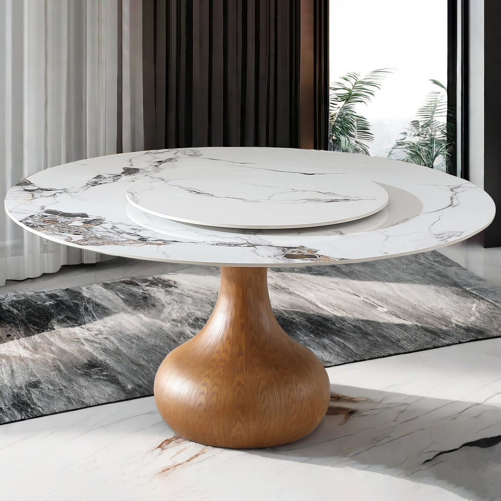 Mona Round Marble Dining Table