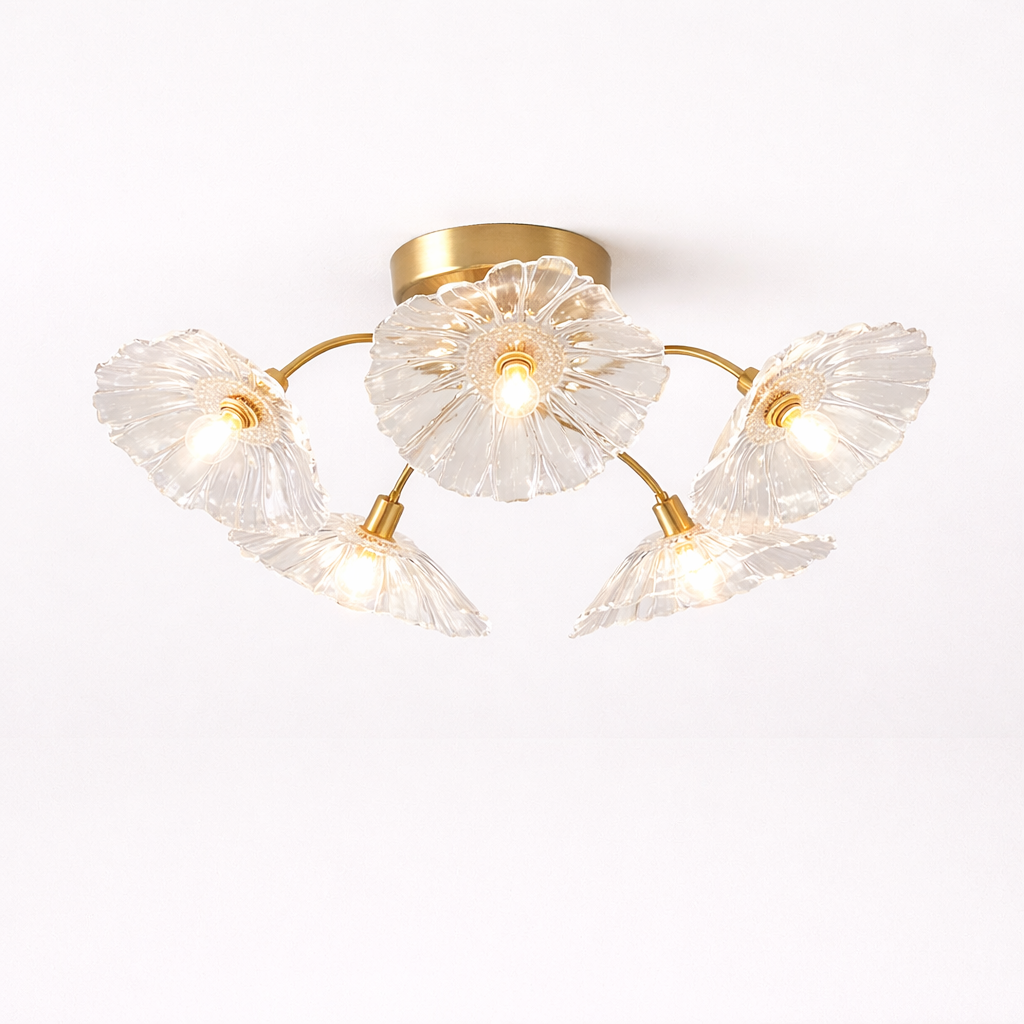 Loftsbelysning i Blomsterform med Kunstnerisk Udtryk