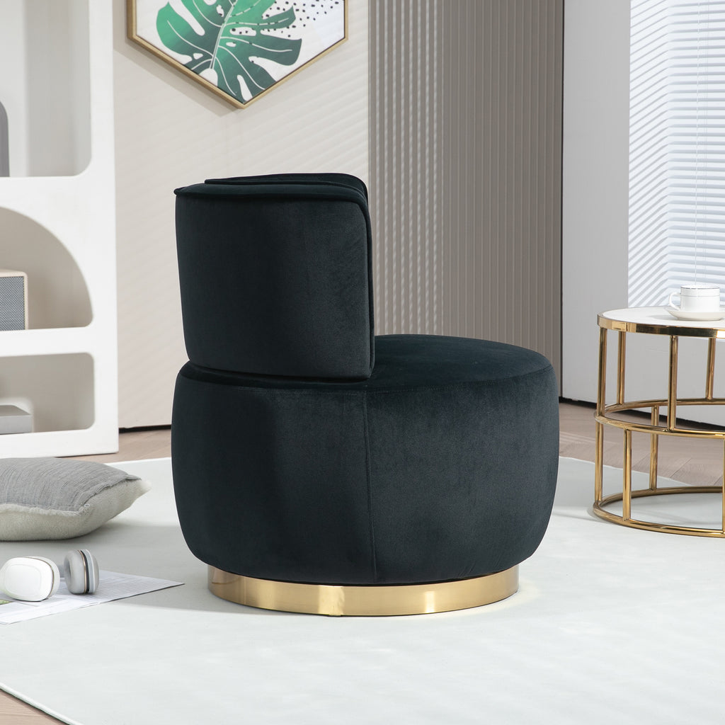 Bente Barrel Velvet Accent Chair