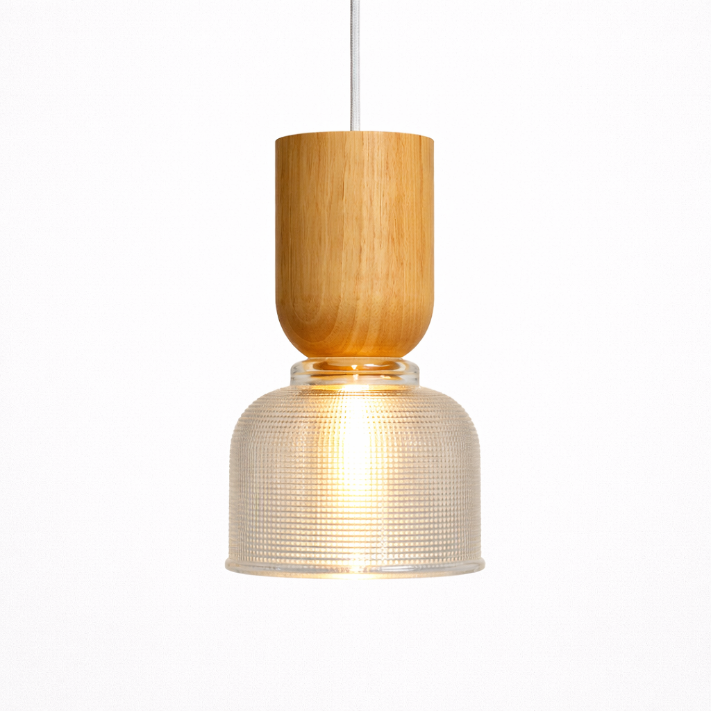 Glazen Hanglamp Met Scandinavische Lijnvorm