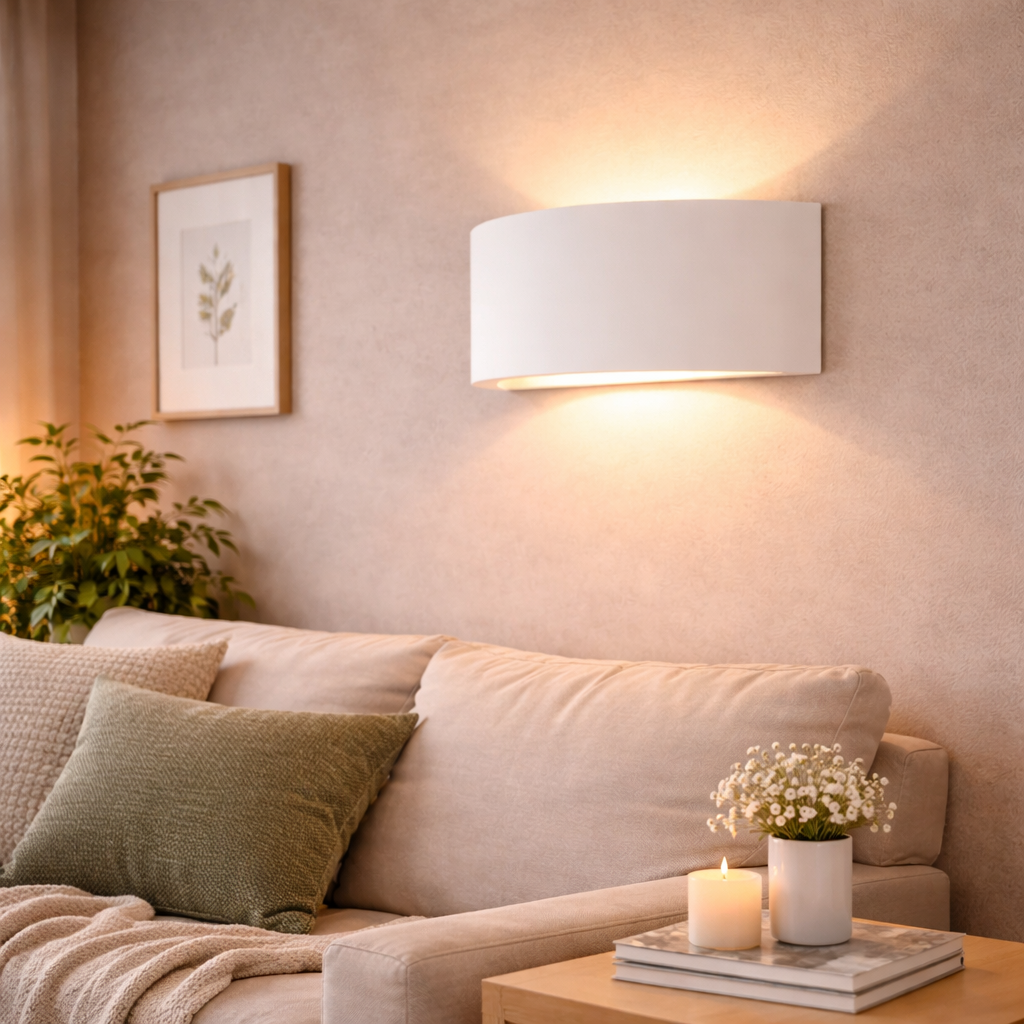 Minimalistische Wandlamp Met Strakke Lijnvorm Voor Binnenruimtes