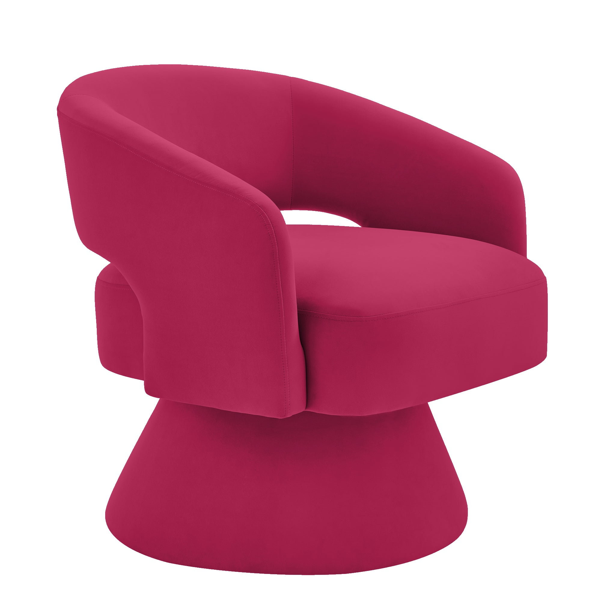 Frida Barrel Velvet Accent Chair