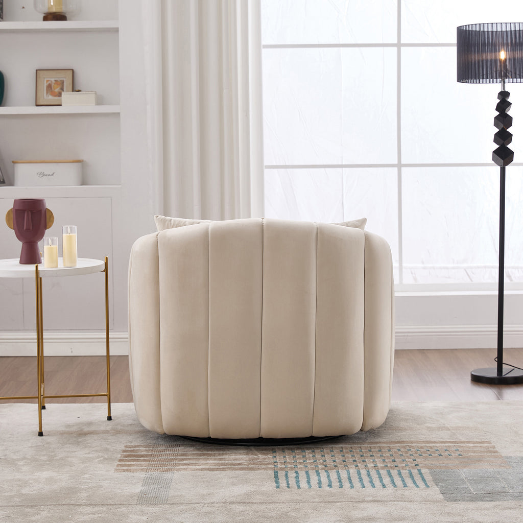 Brynn Barrel Velvet Accent Chair