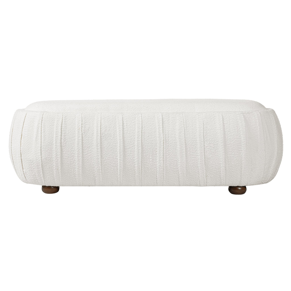 Arvid Oval Boucle Ottoman