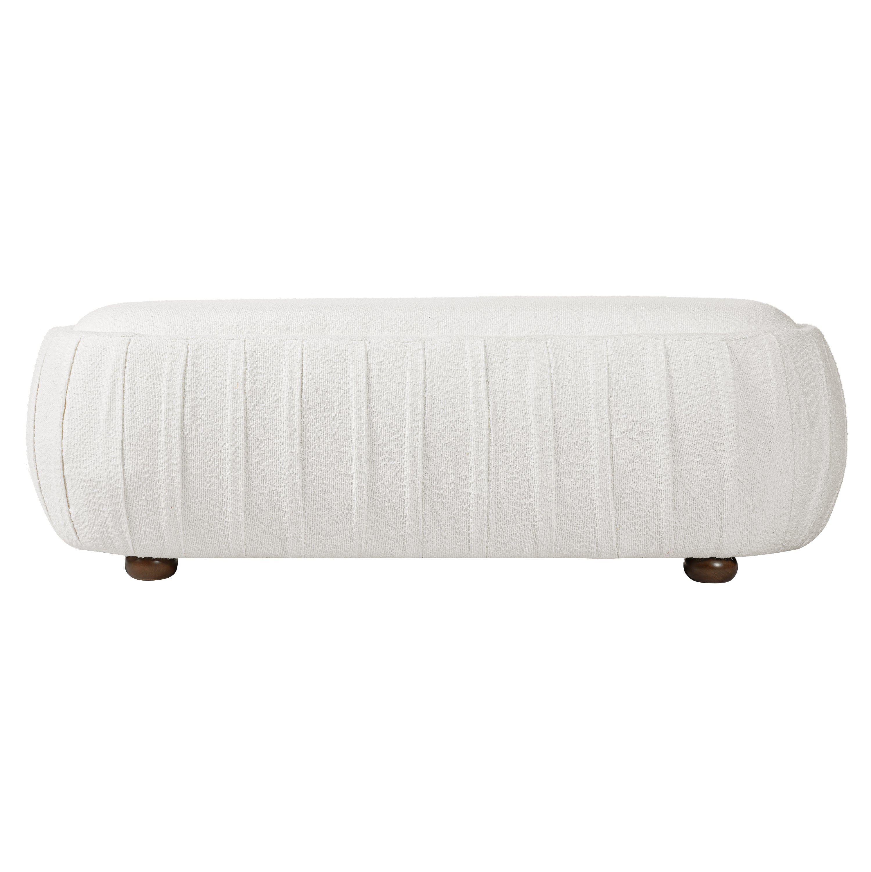 Arvid Oval Boucle Ottoman