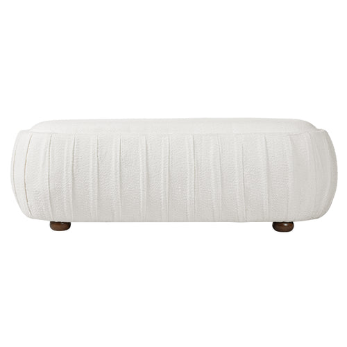 Arvid Oval Boucle Ottoman