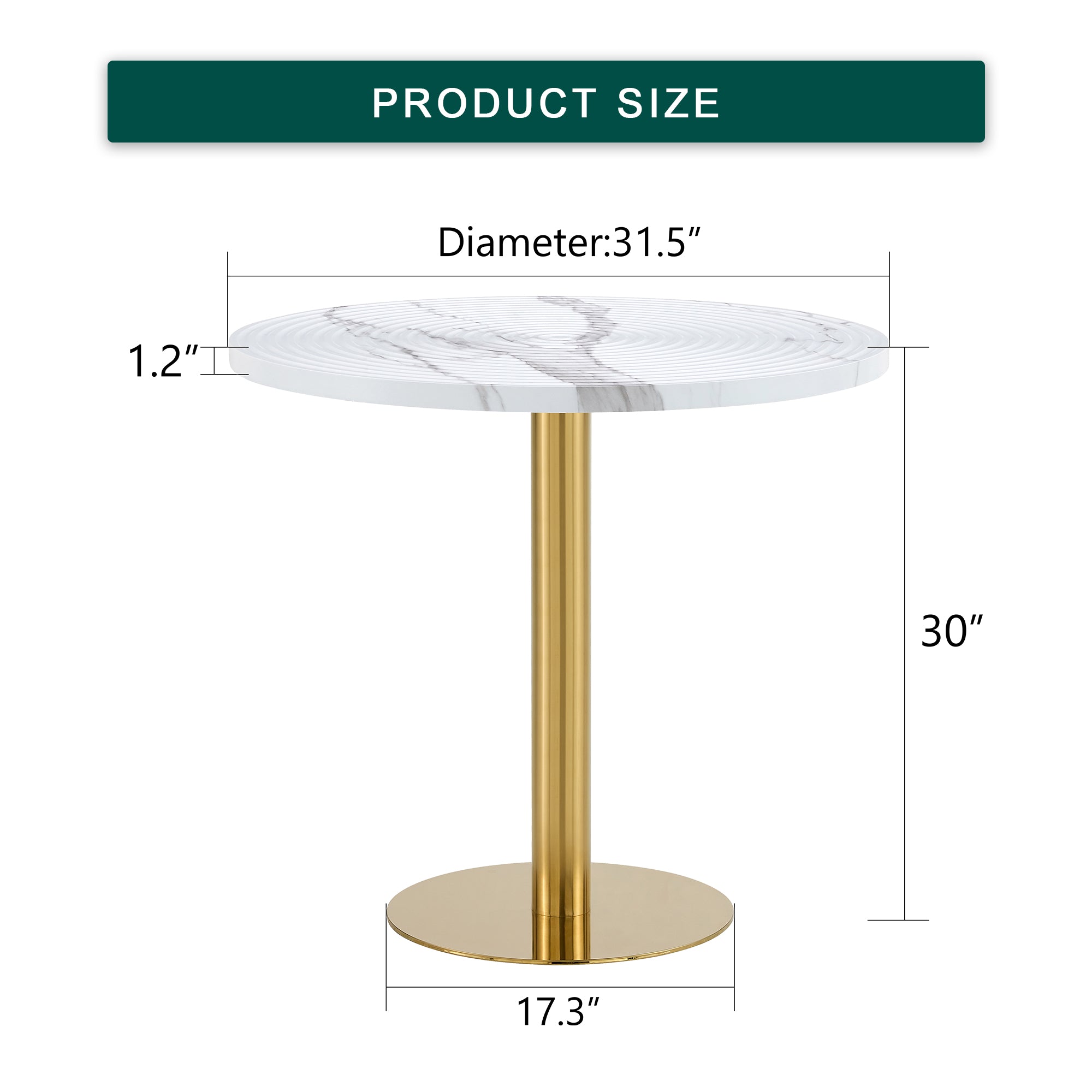 Kari Round Marble Dining Table