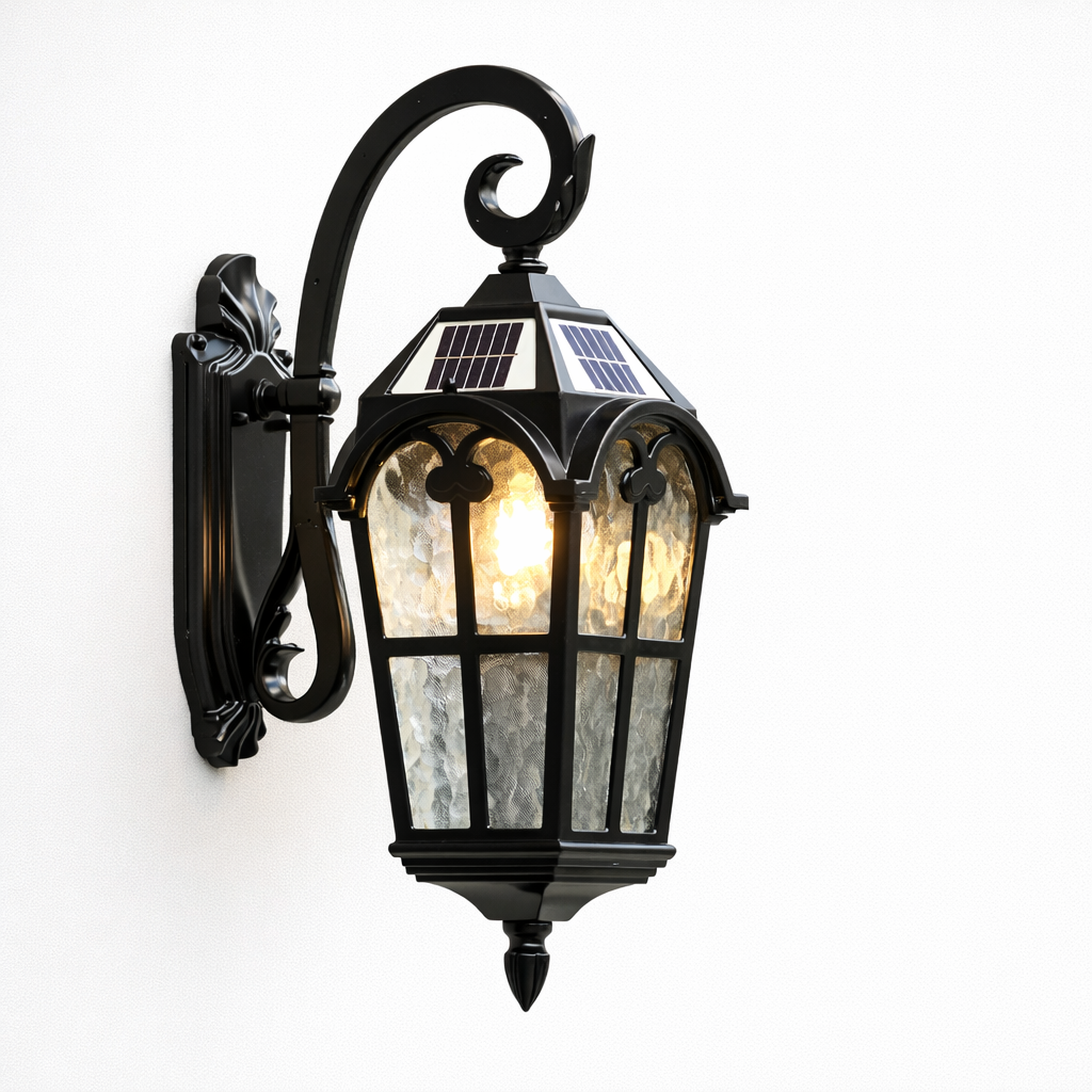 Romersk Stil Solcelle Vægbelysning til Udendørsbrug