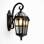 Romersk Stil Solcelle Vægbelysning til Udendørsbrug