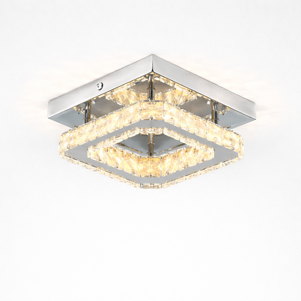 Dimmable Crystal Ceiling Light with LED