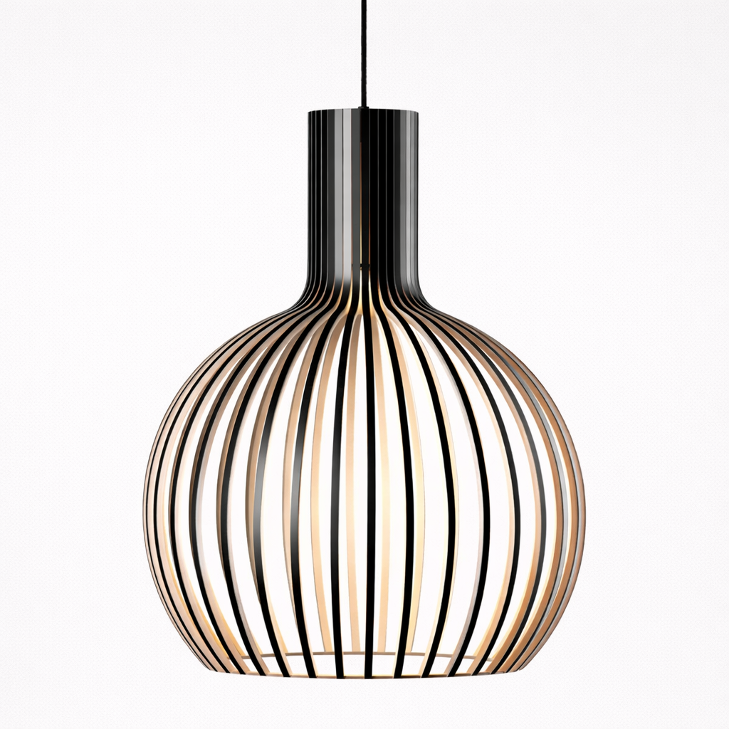 Rustik Træloftslampe til Stuen