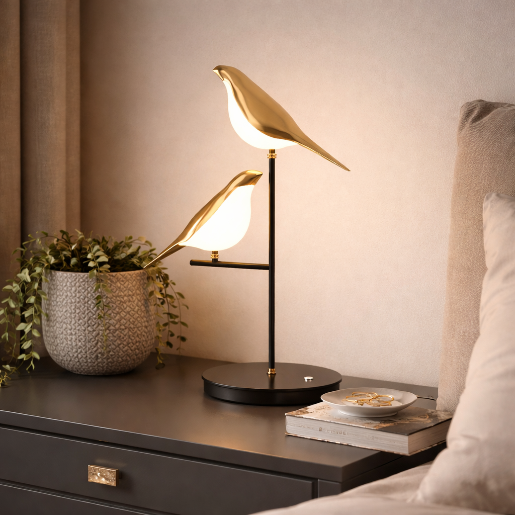 Vogelvormige Lichtdecoratie