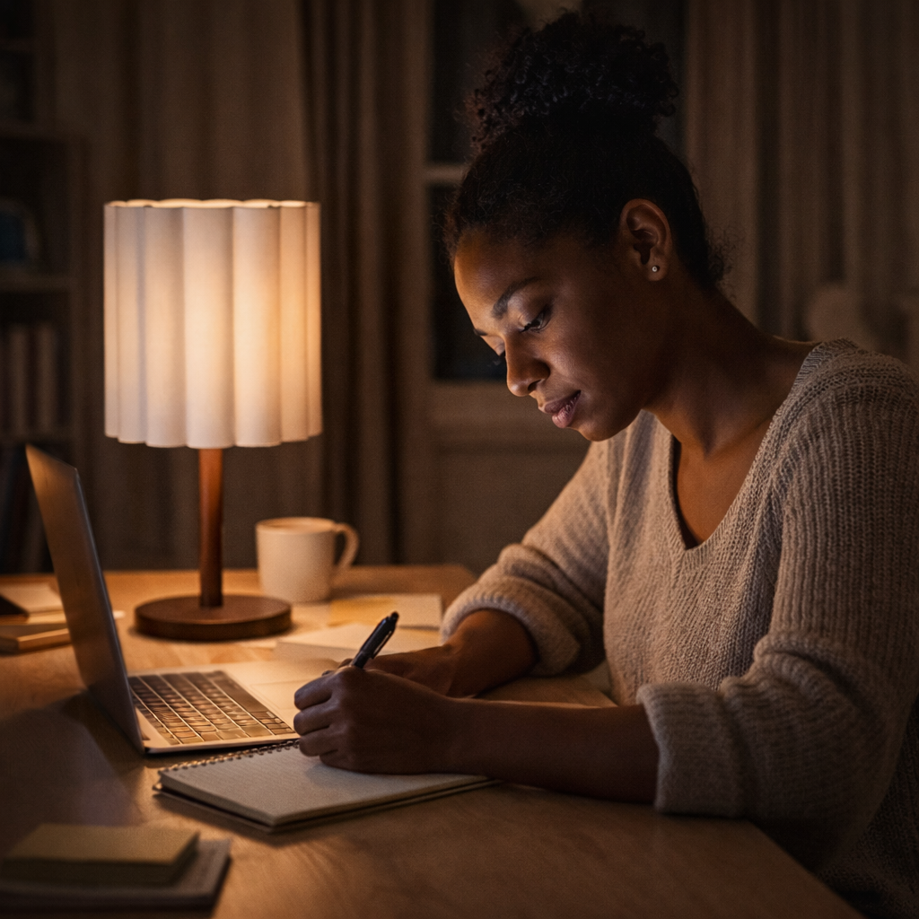 Tafellamp Met Bladvormig Ontwerp En Sfeerverlichting