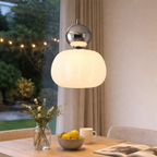 Art Deco Hangverlichting in Crèmetint