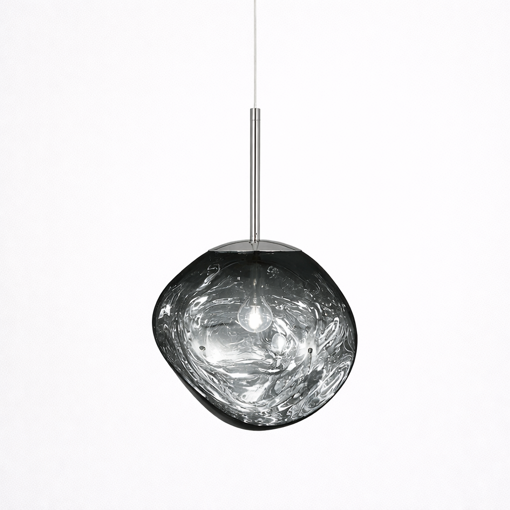 Artistieke Hanglamp Met Gesmolten Glas Effect