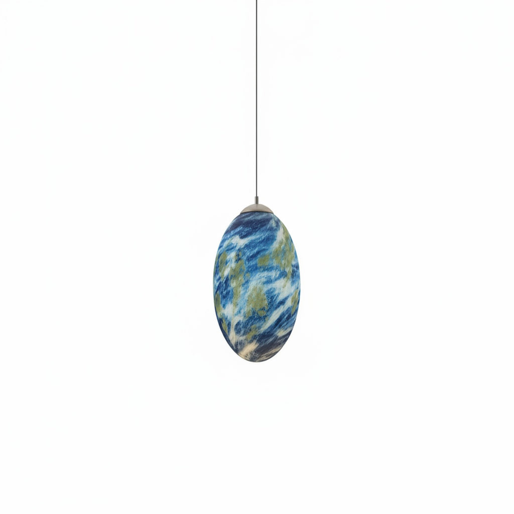 Milky Way Galaxy Pendant Lamp - Side Angle View