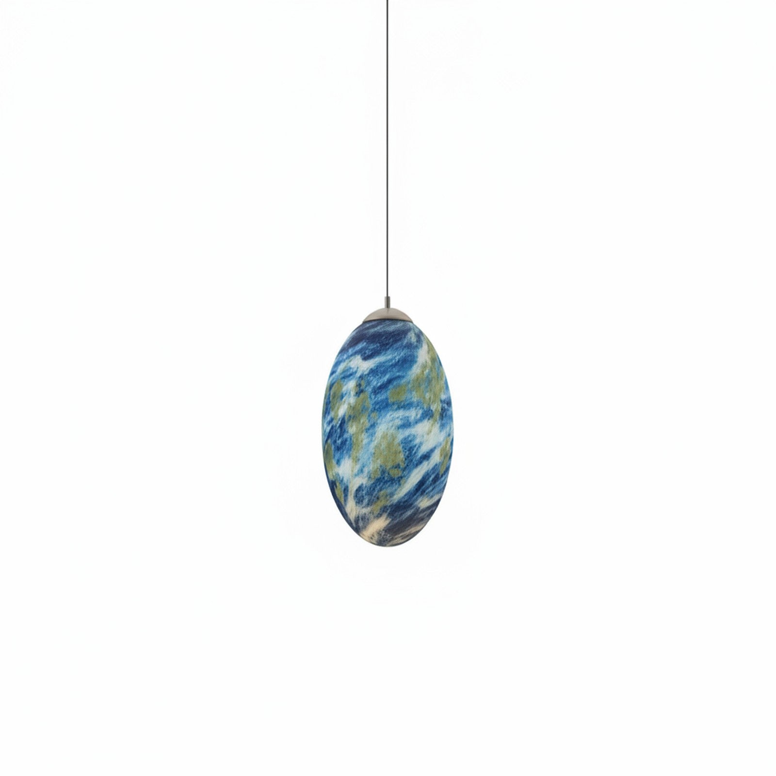 Milky Way Galaxy Pendant Lamp - Side Angle View