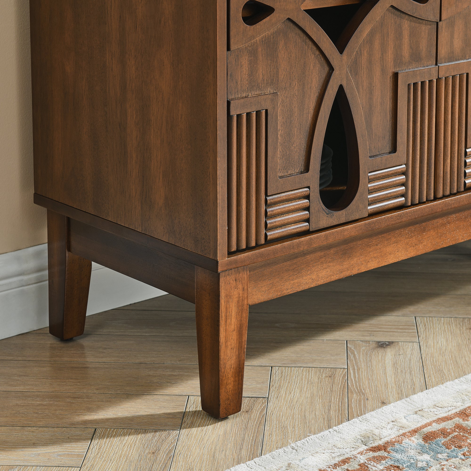 Berit Storage Walnut Cabinet