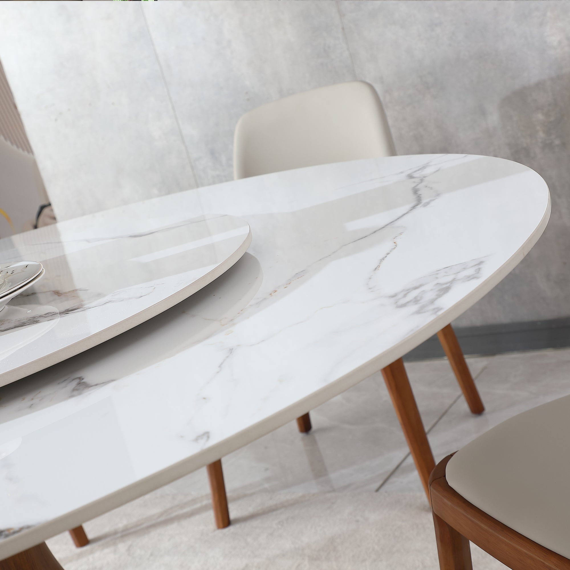 Mona Round Marble Dining Table