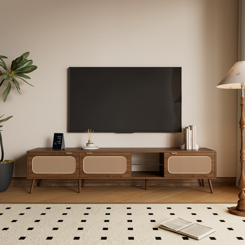 Bodil Storage Solid Wood TV Stand