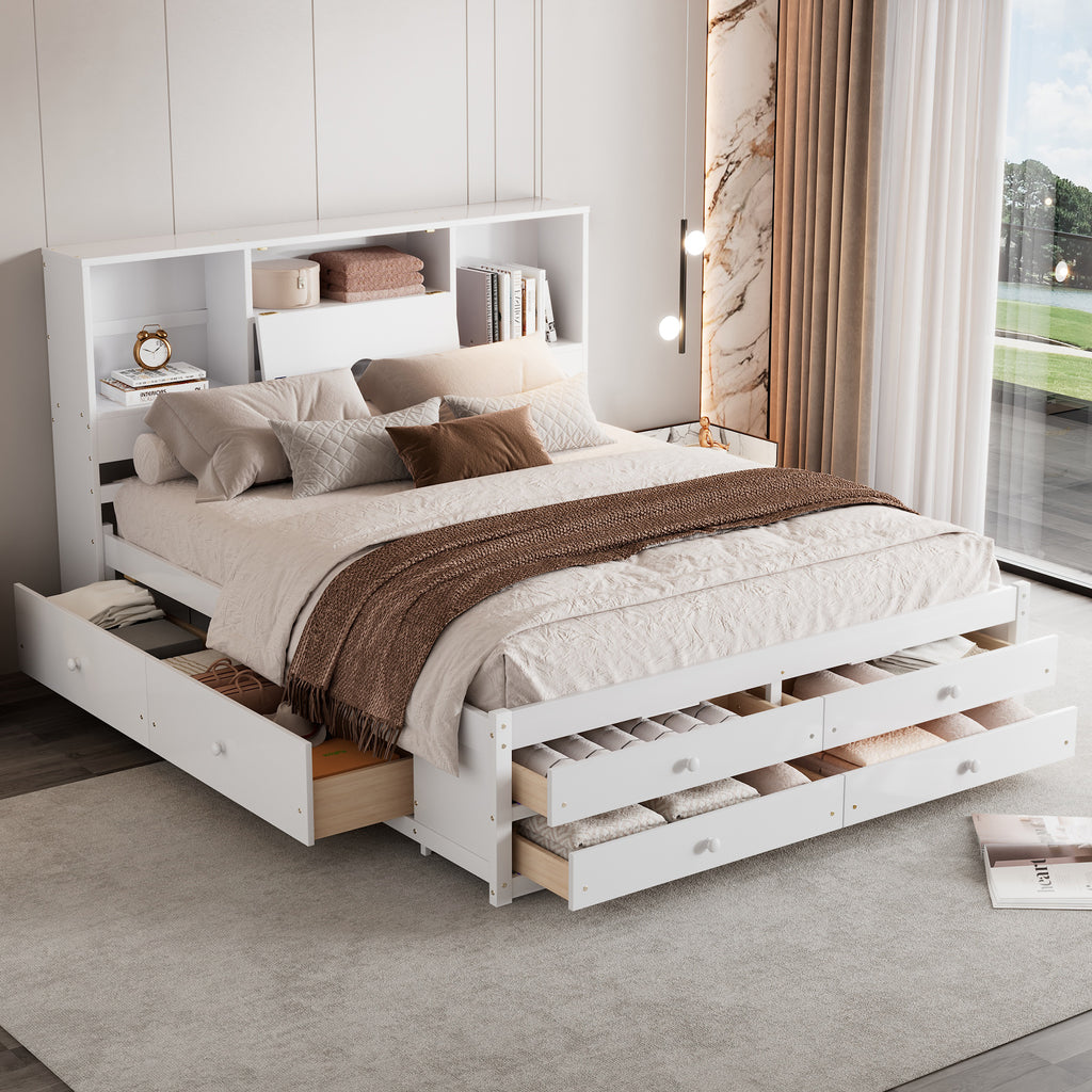 Alvar Solid Wood Queen Platform Bed Frame