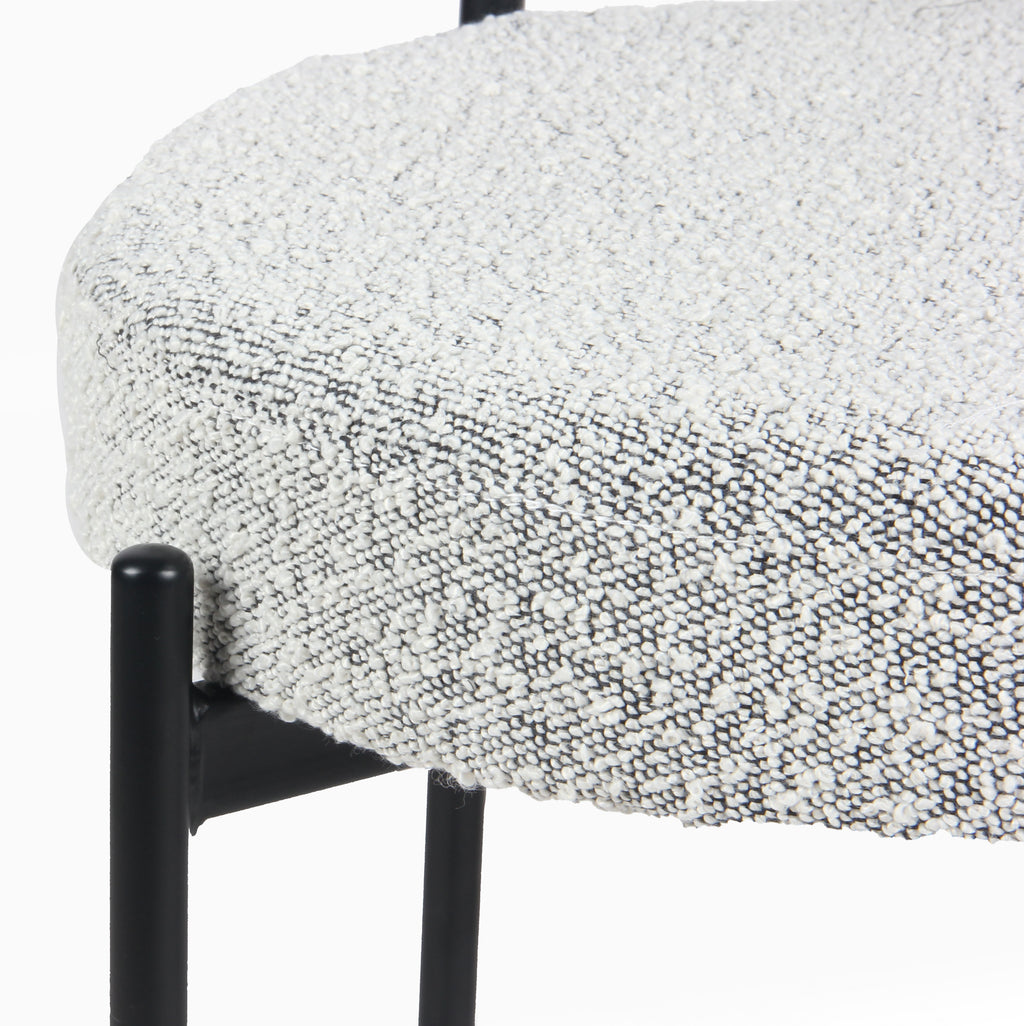 Hedda Round Boucle Accent Chair