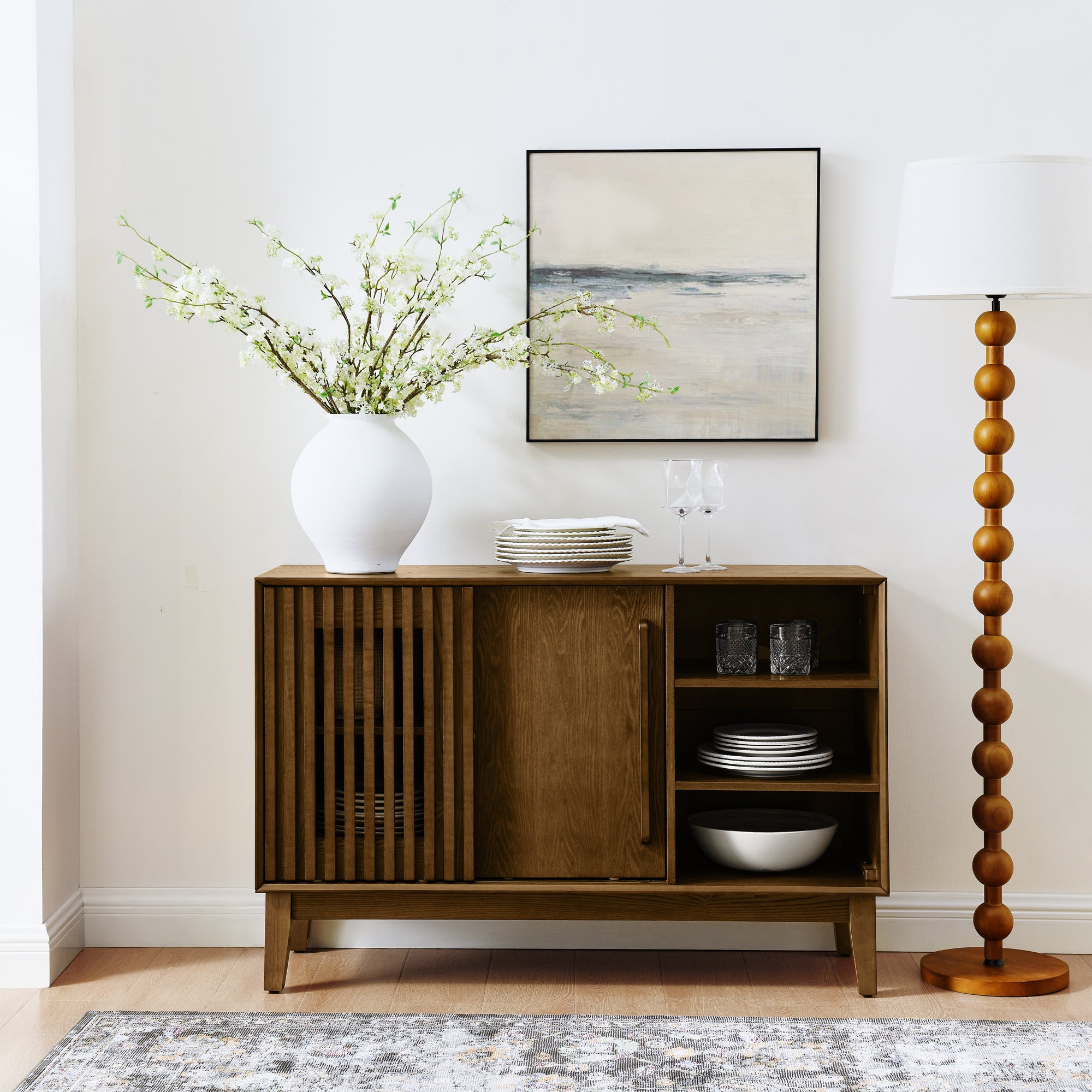 Lene Fluted Solid Wood Sideboard