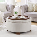 Torhild Round Boucle Ottoman