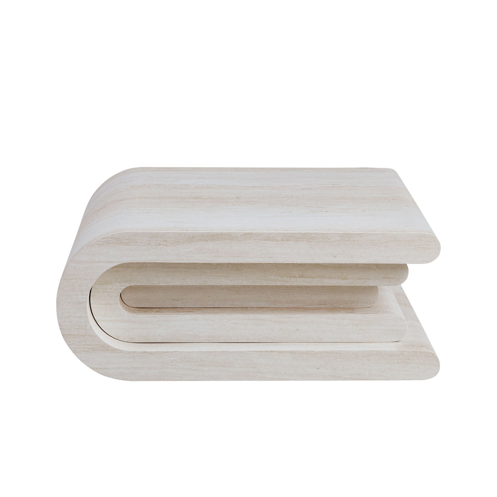 Vera Travertine Coffee Table