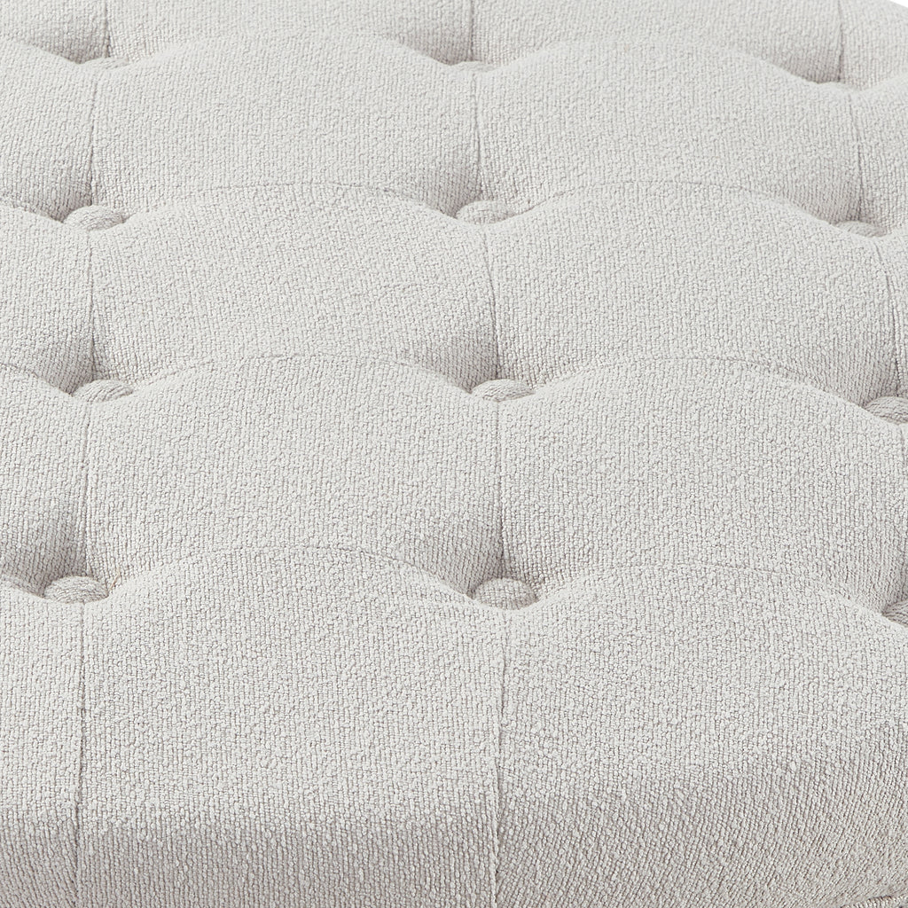 Torhild Round Boucle Ottoman