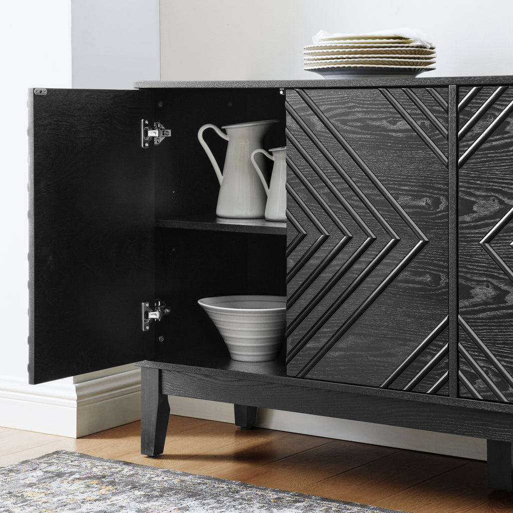 Knud Fluted Solid Wood Sideboard