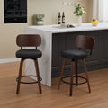 Aina Swivel Walnut Dining Chair