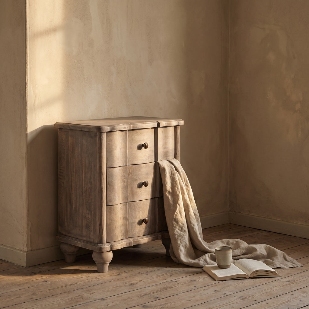 Sassa Solid Wood Nightstand
