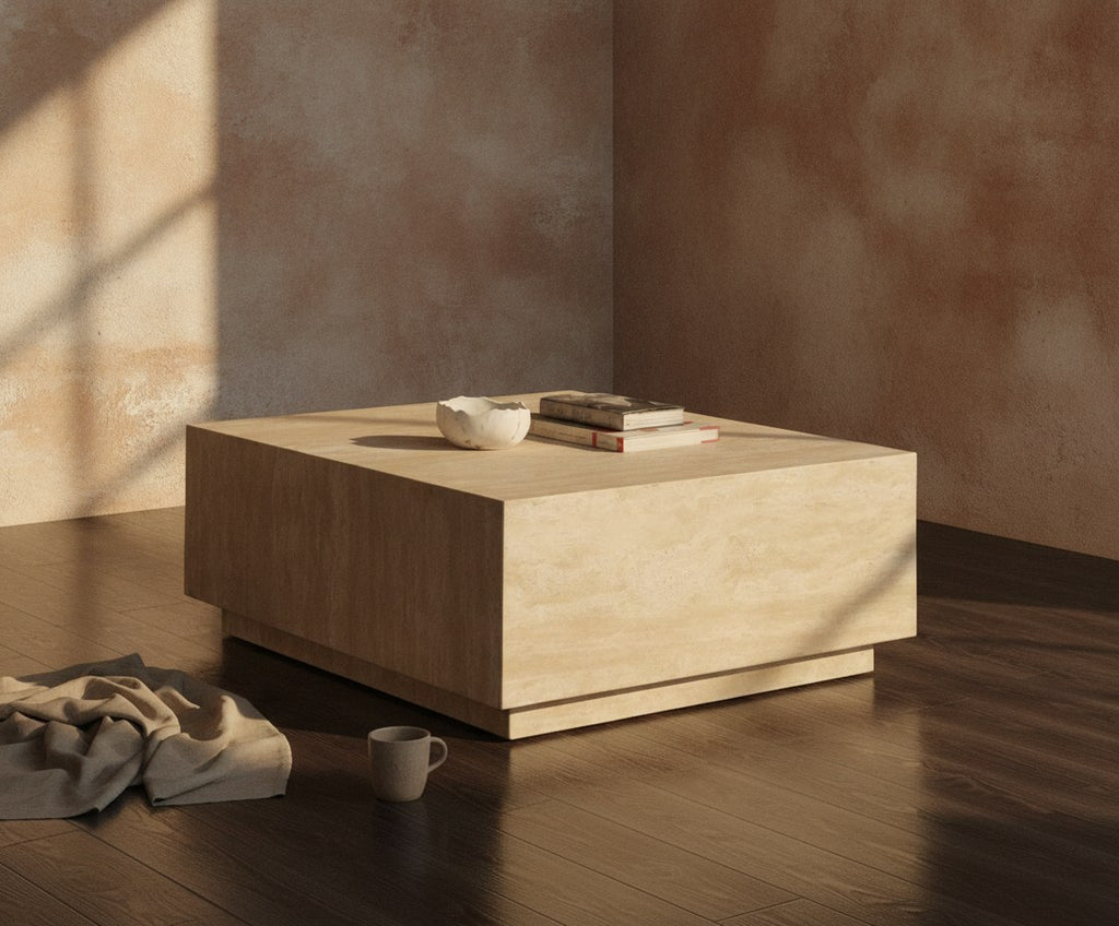 Fenn Travertine Coffee Table