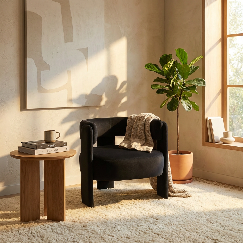 Hakon Velvet Accent Chair