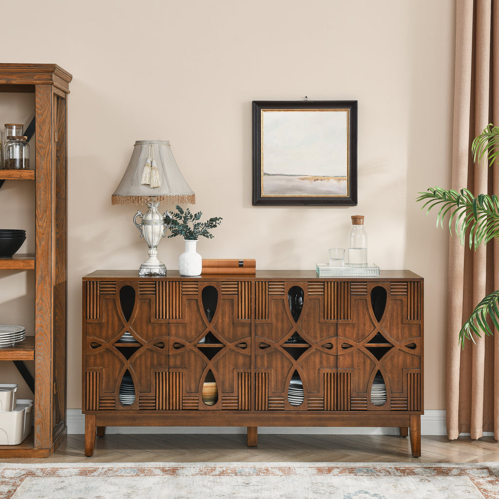 Berit Storage Walnut Cabinet