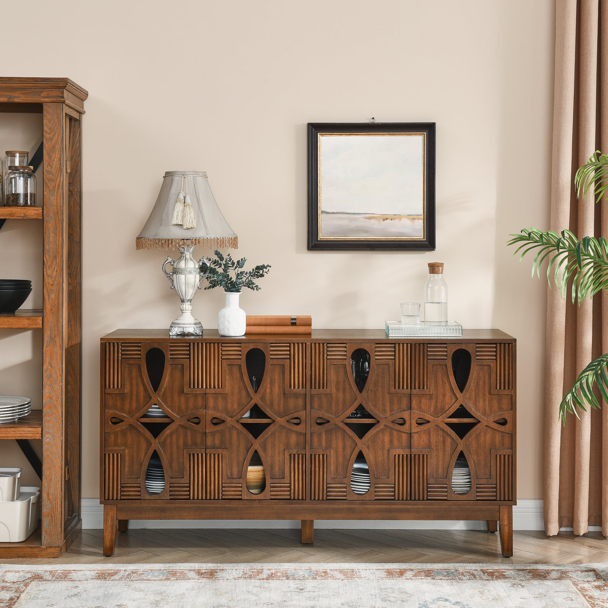 Berit Storage Walnut Cabinet