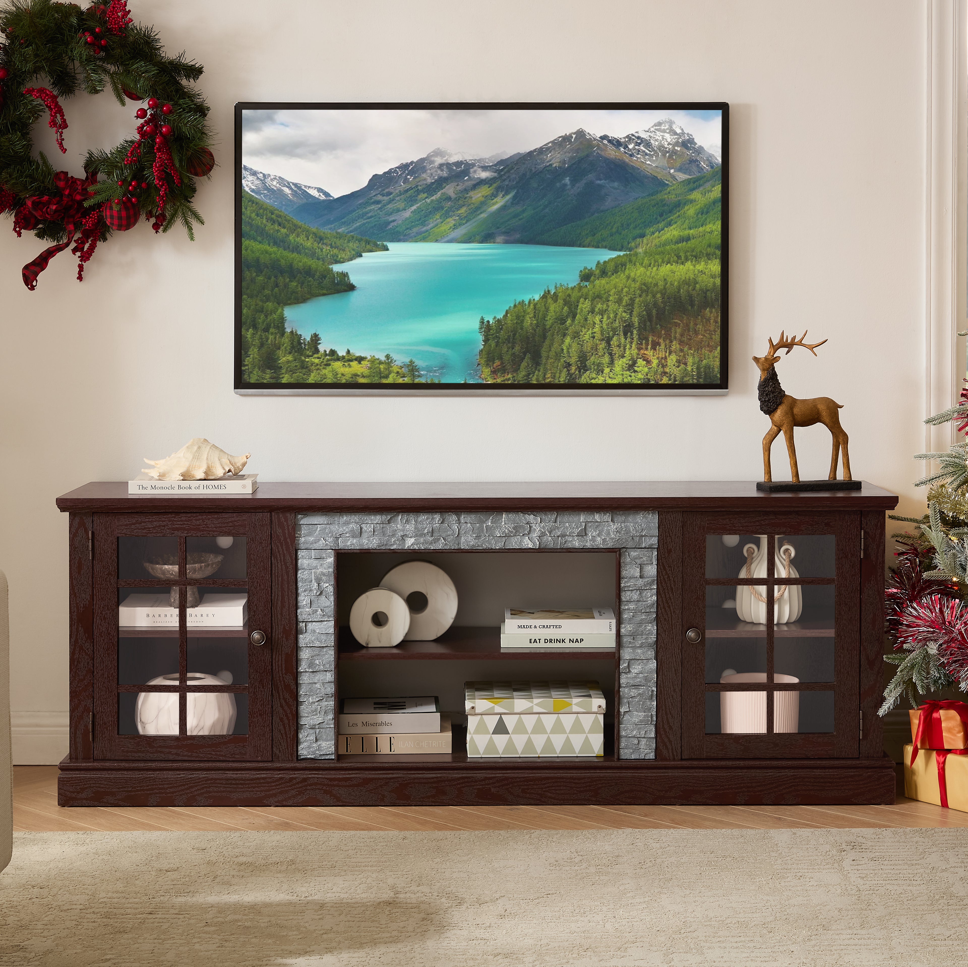 Frode Storage Stone TV Stand