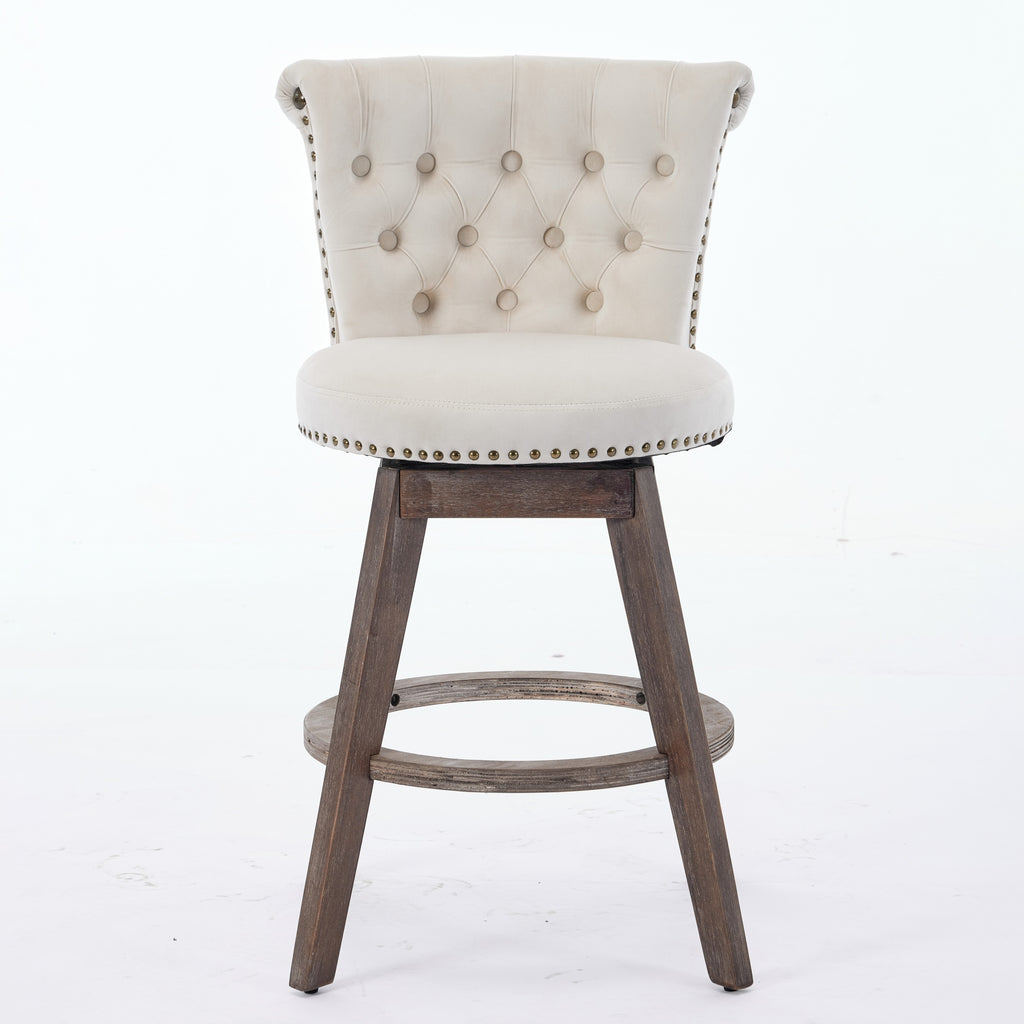 Inger Swivel Velvet Dining Chair