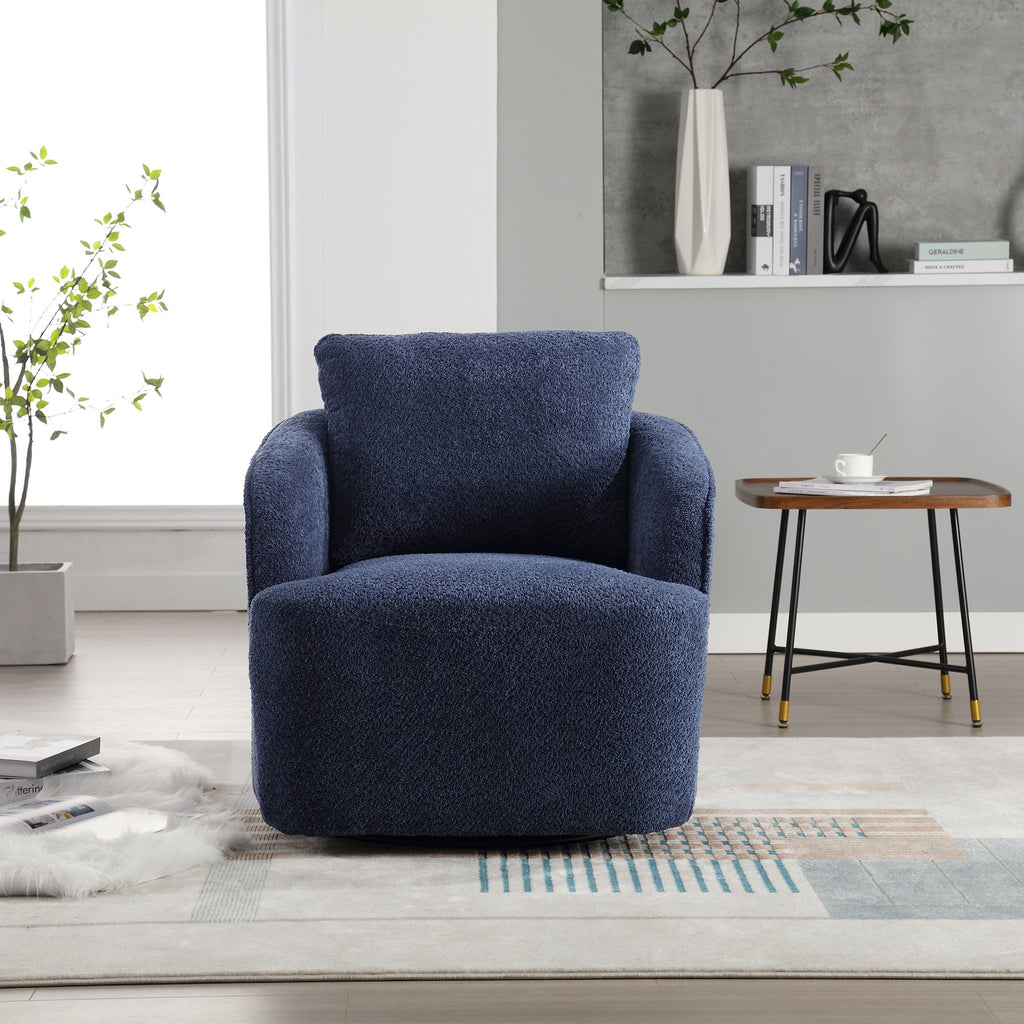 Astrid Barrel Boucle Accent Chair