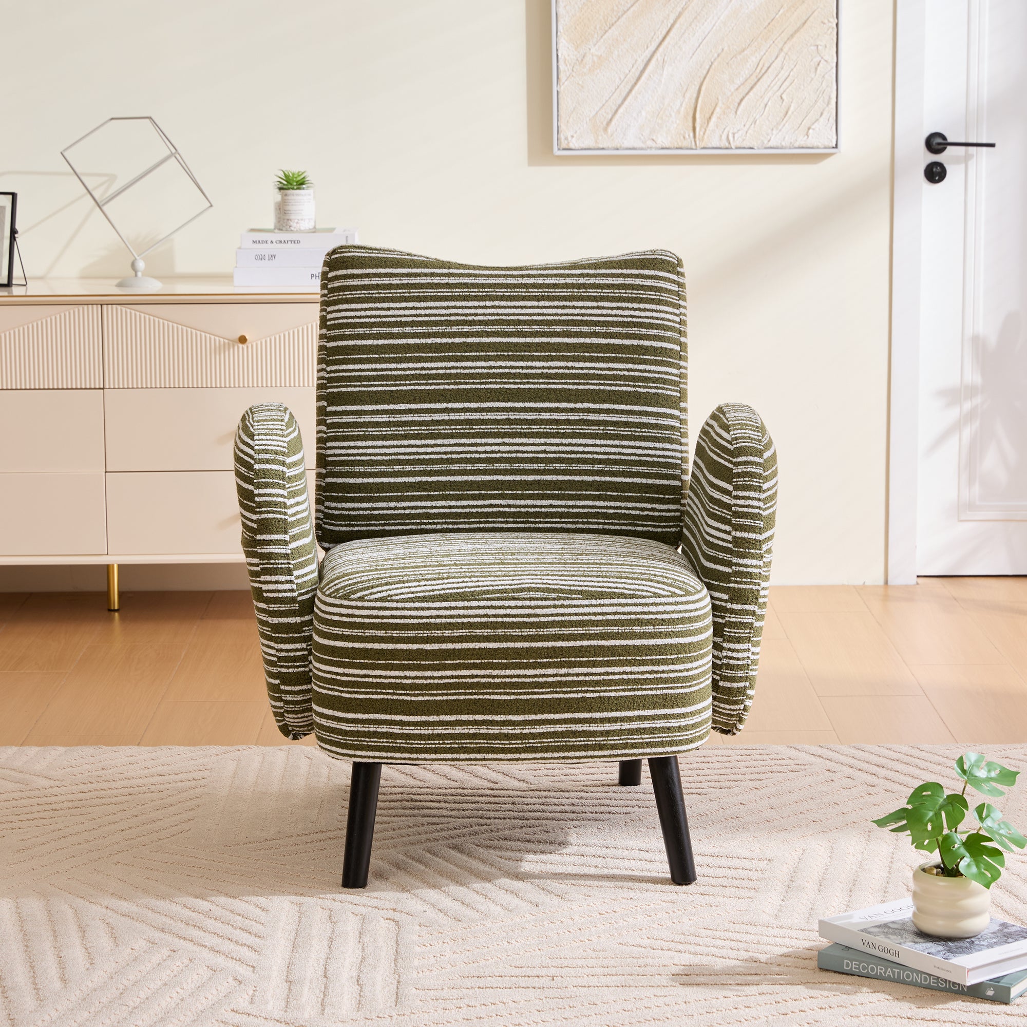 Kaia Storage Boucle Accent Chair