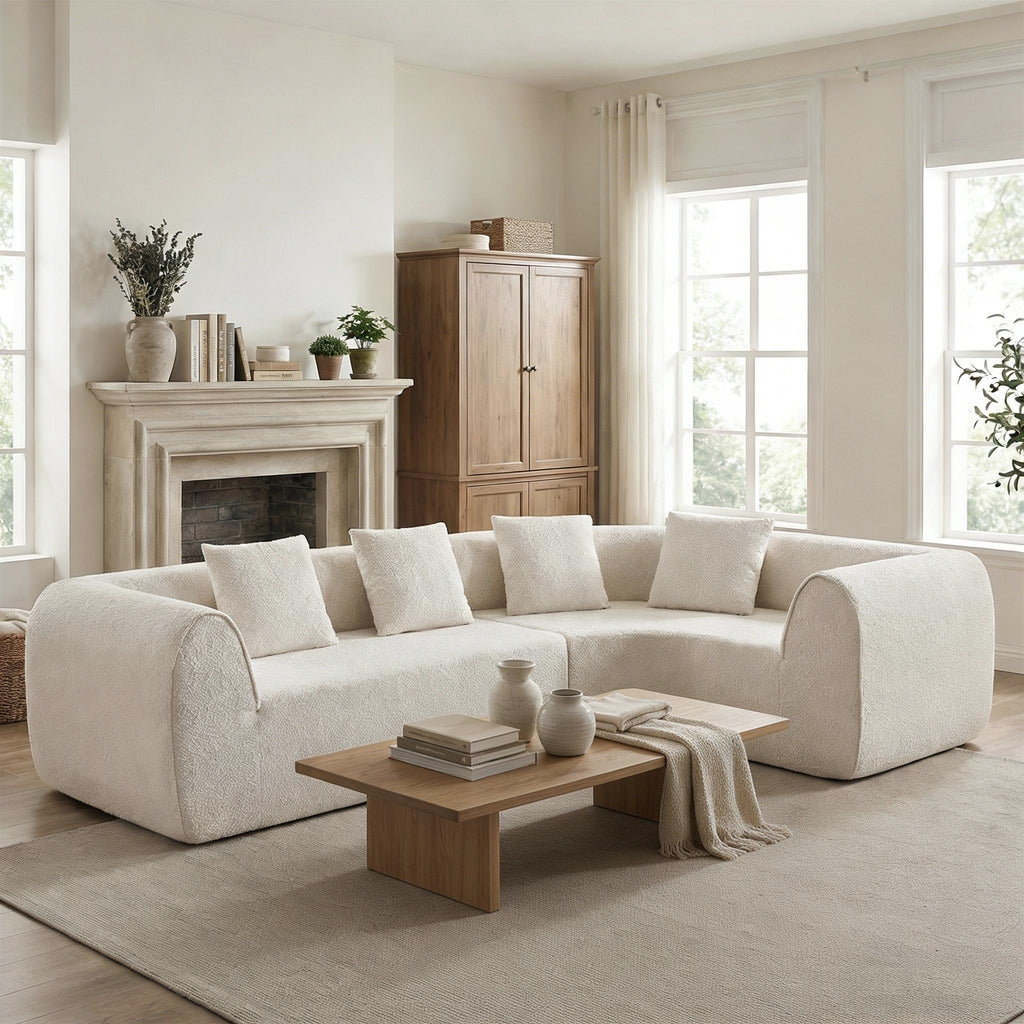 Oddny 2-Piece Curved Sectional Sofa