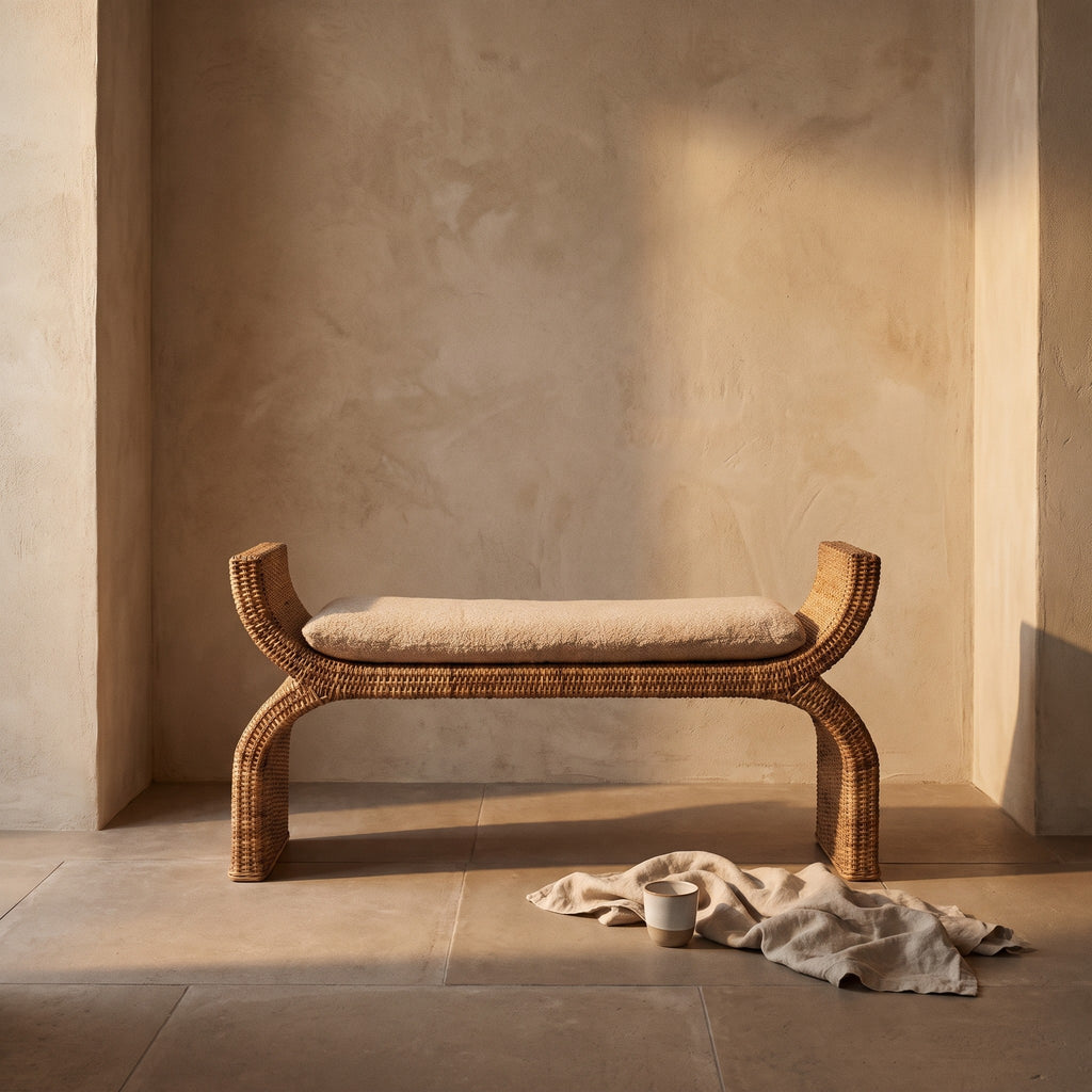 Gerda Rattan Bench