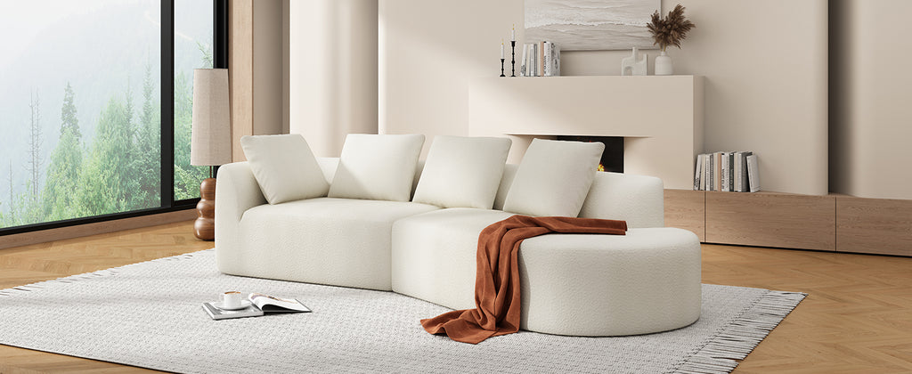 Dagny Curved 116" Sofa