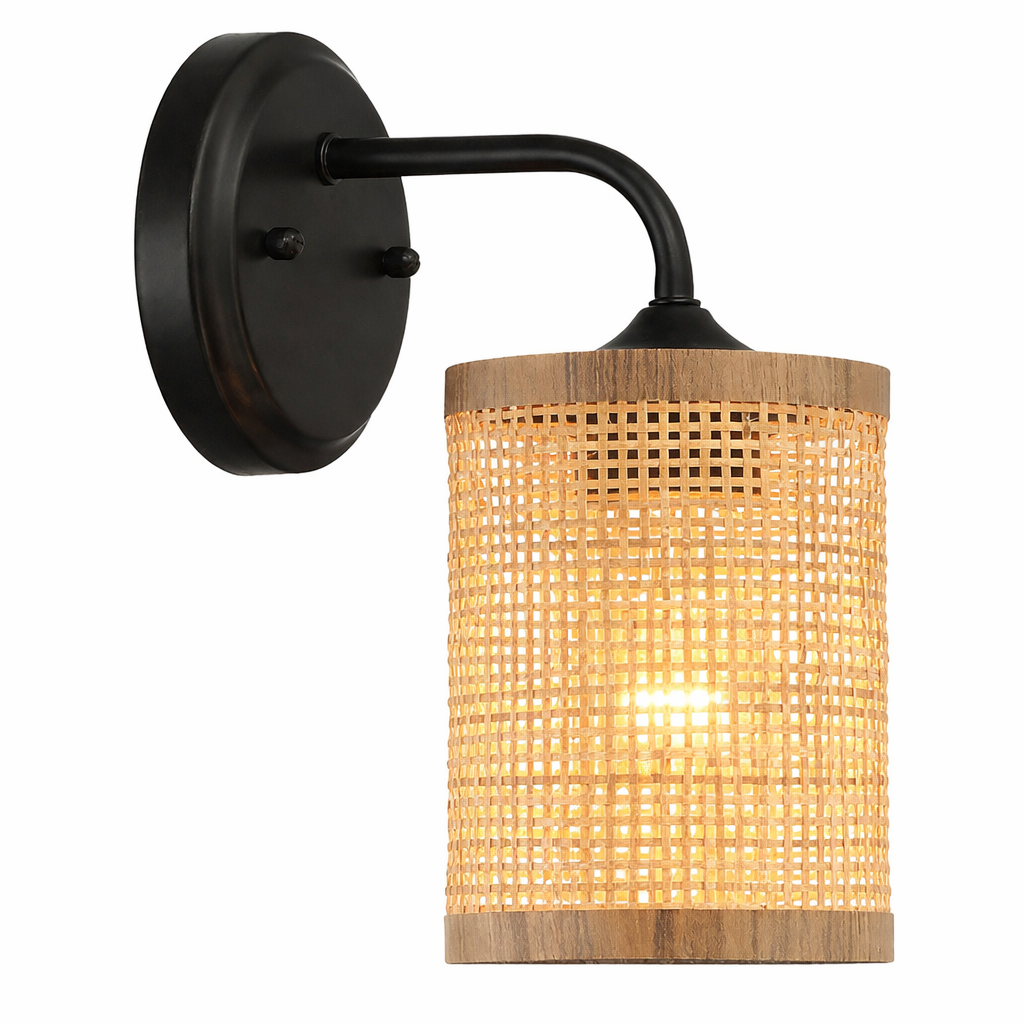 Cilla Rattan Wall Sconce