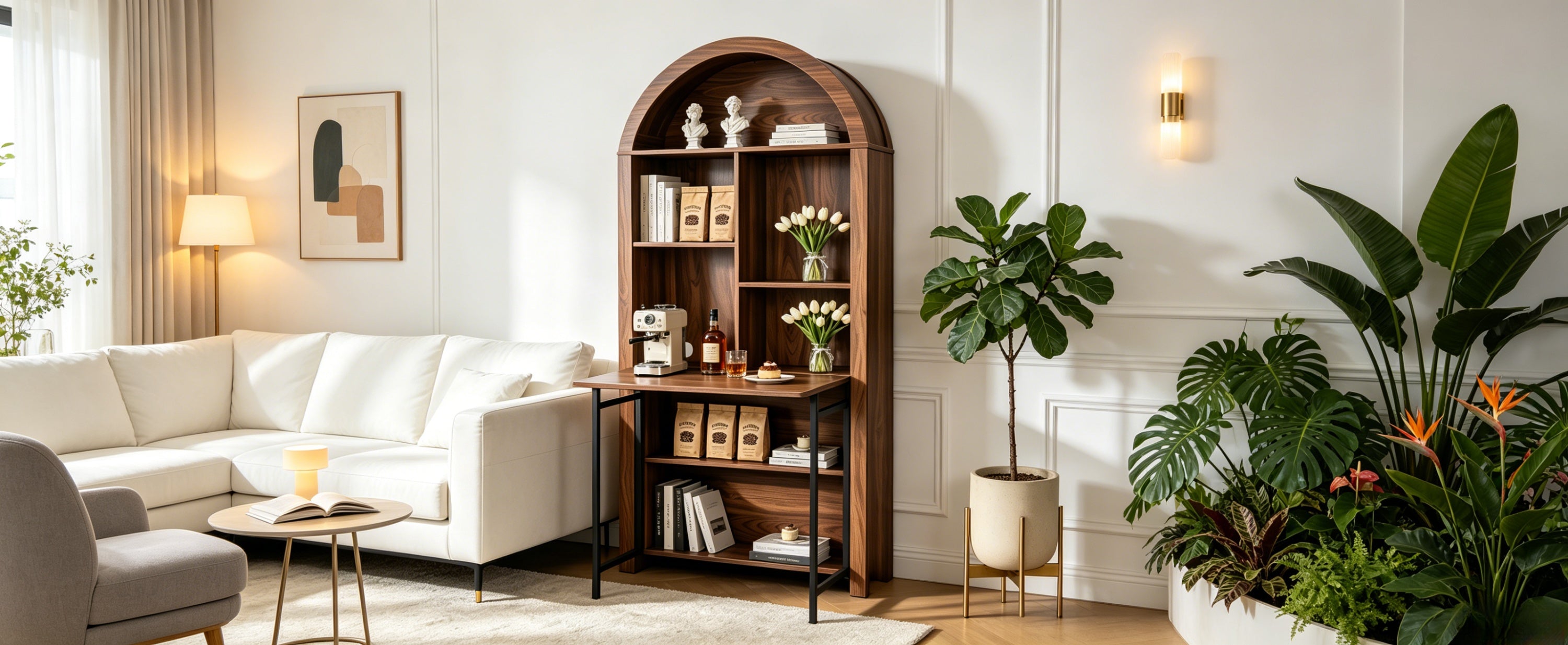 Eivor Arched Bookshelf