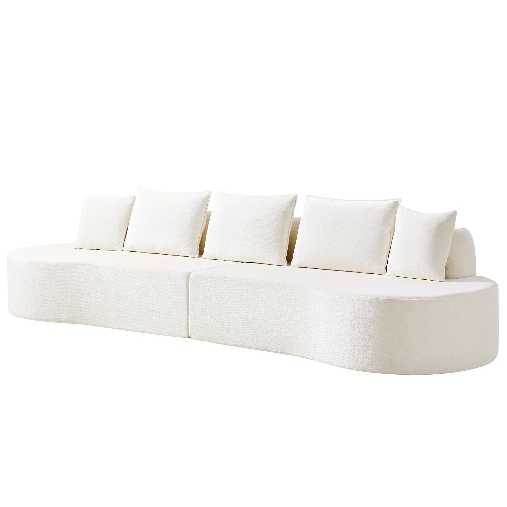 Embla 2-Piece Curved Sectional Sofa