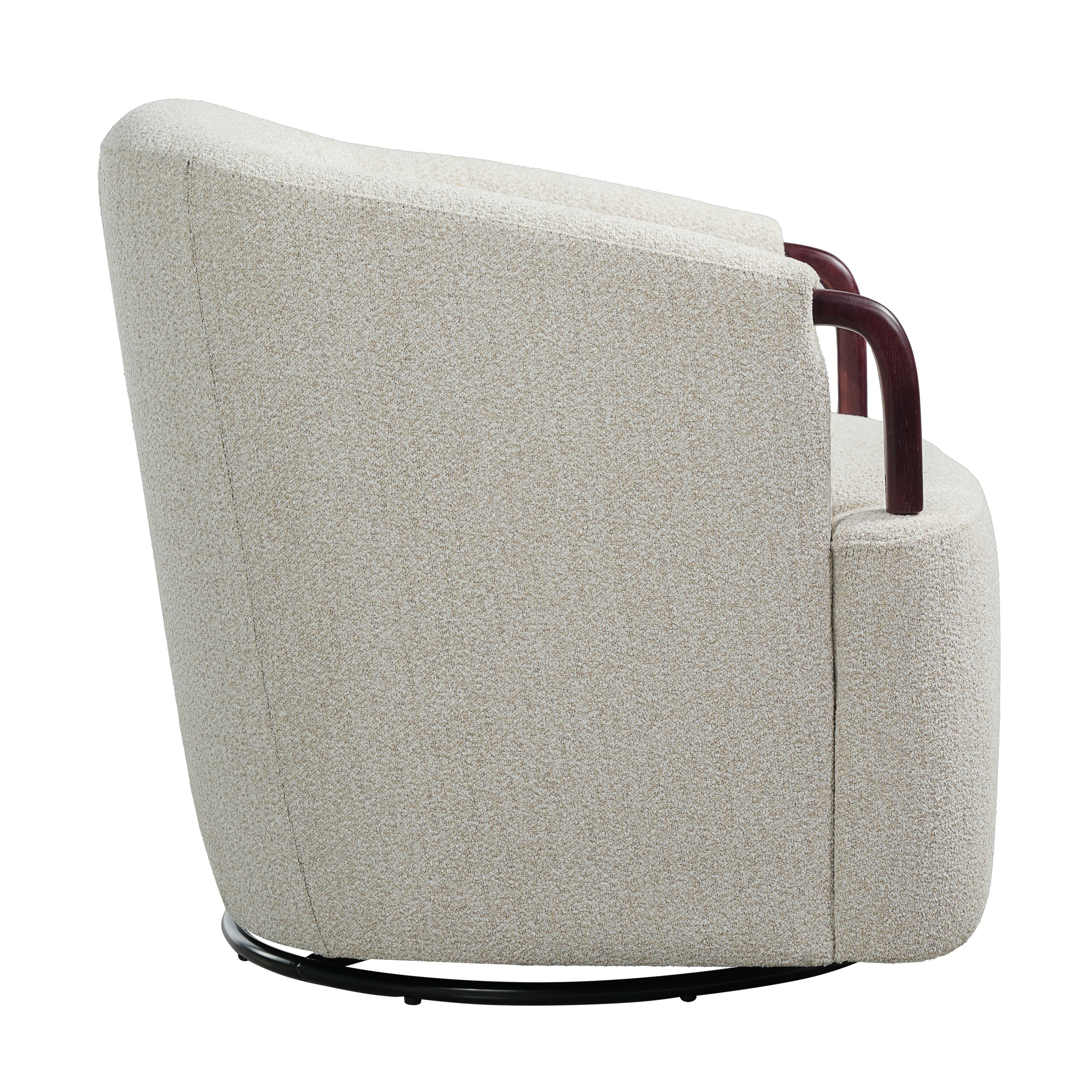 Freja Barrel Boucle Accent Chair