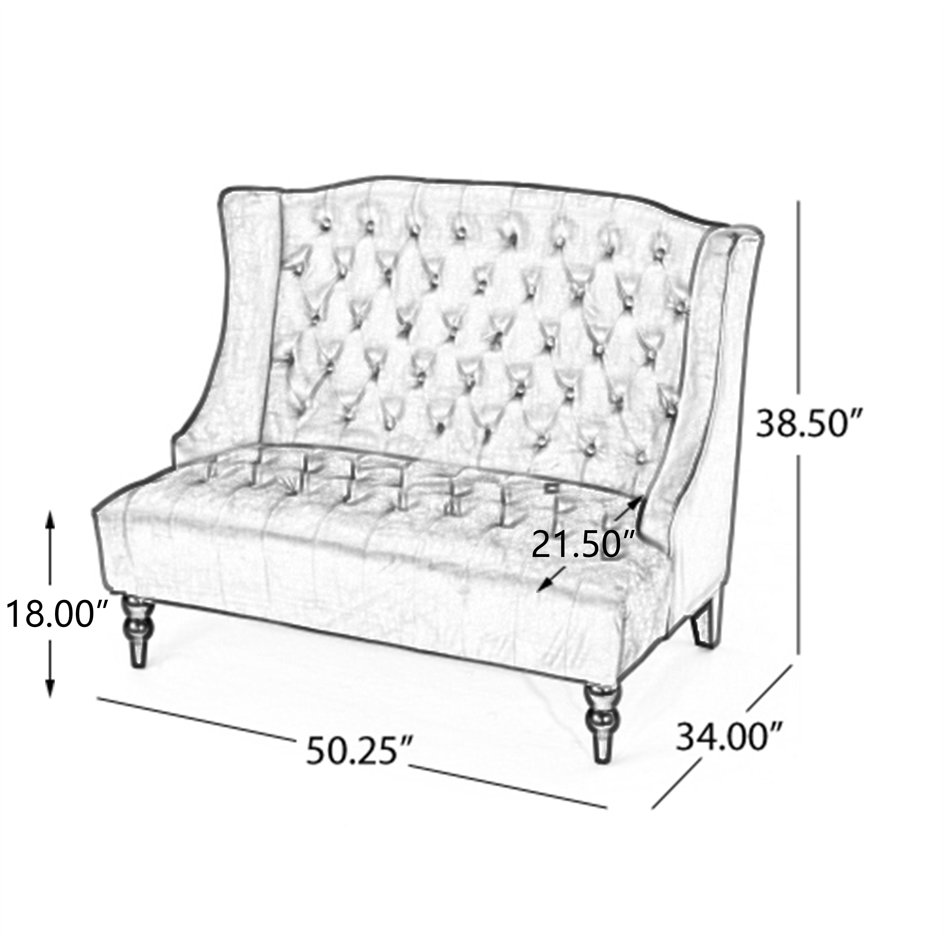 Pernille Velvet Loveseat