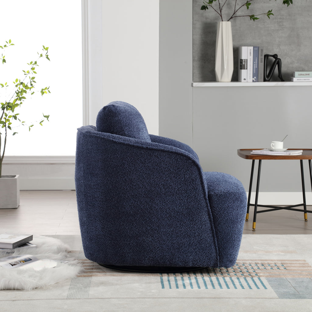 Astrid Barrel Boucle Accent Chair
